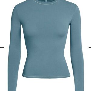 SKIMS Long Sleeve Top in Blue